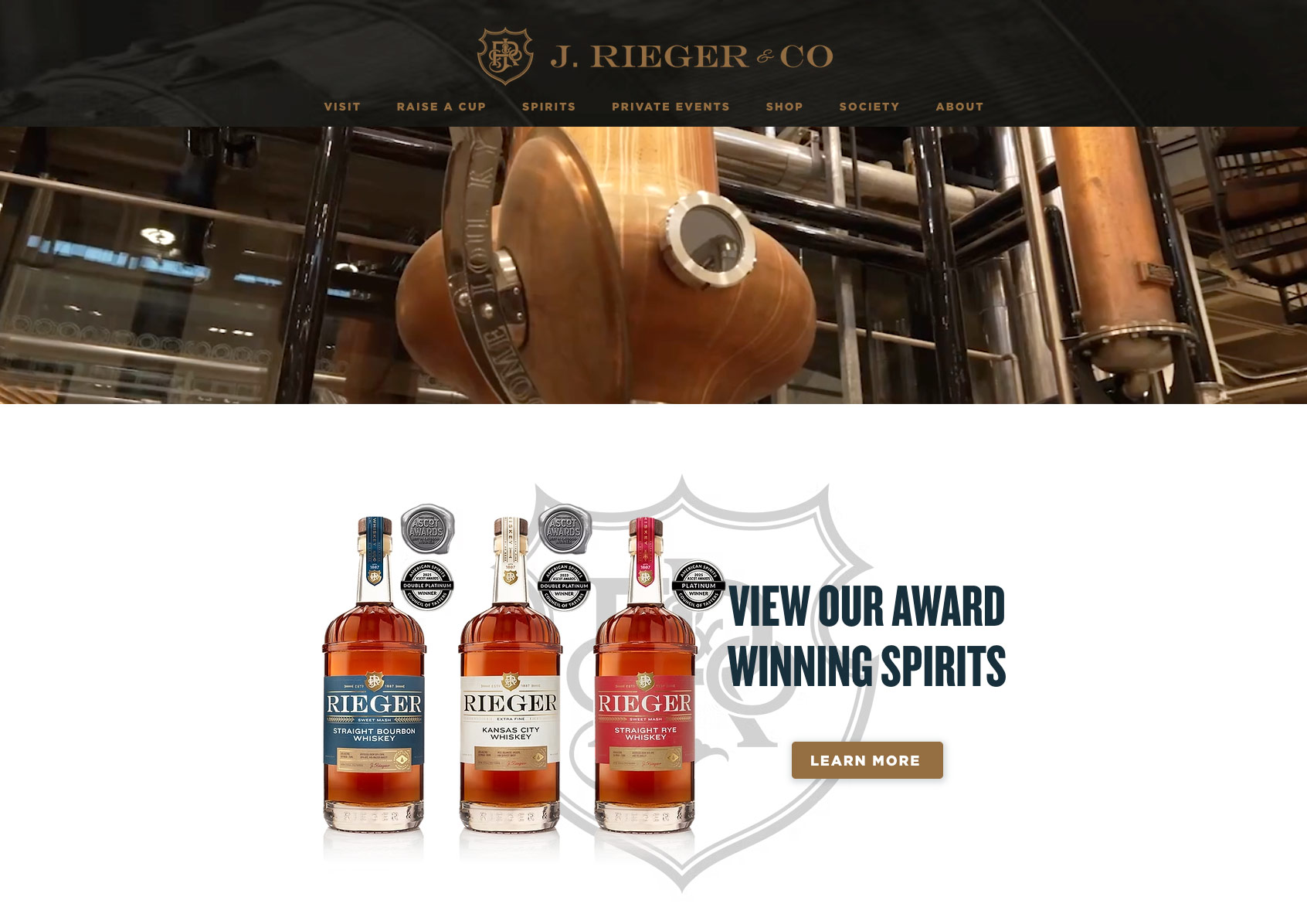 J. Rieger & Co. — Homepage Announcement System