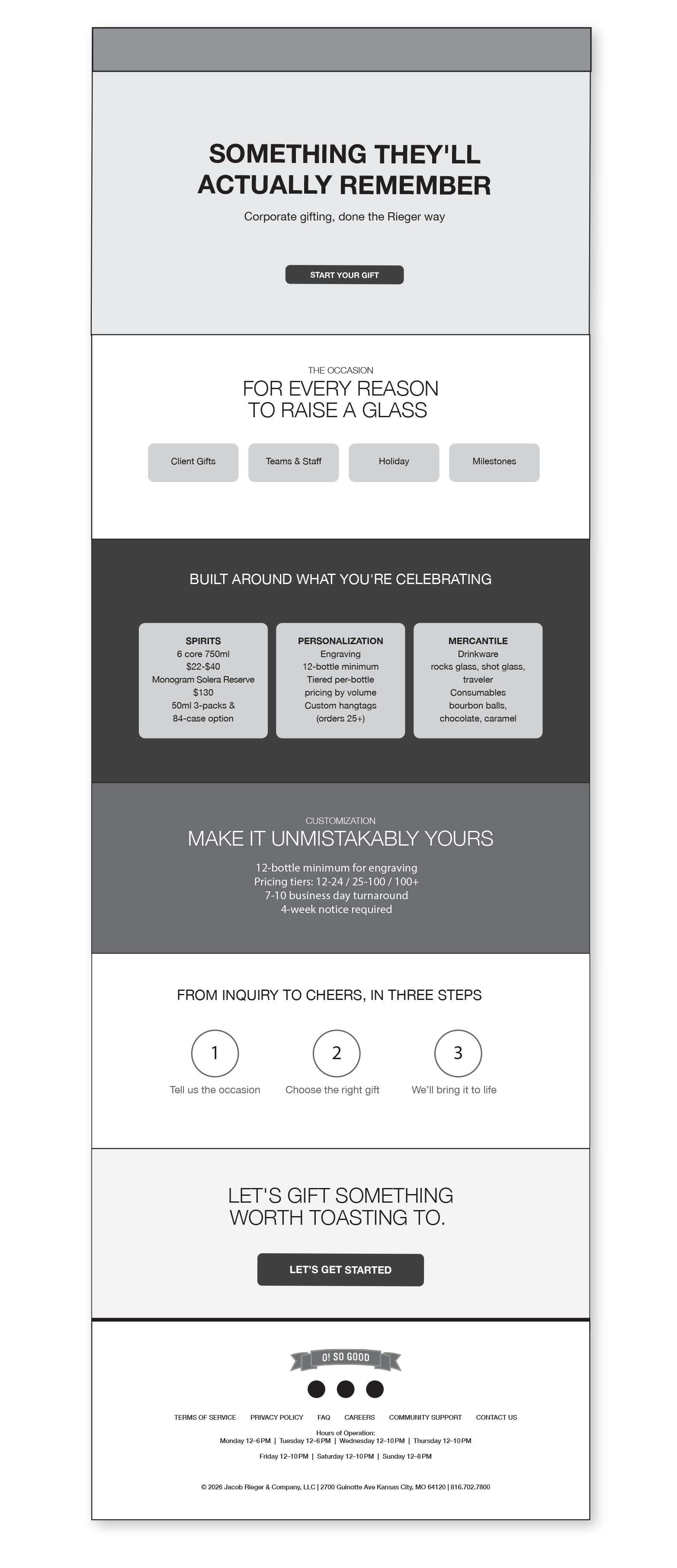 J. Rieger & Co. — Corporate Gifting