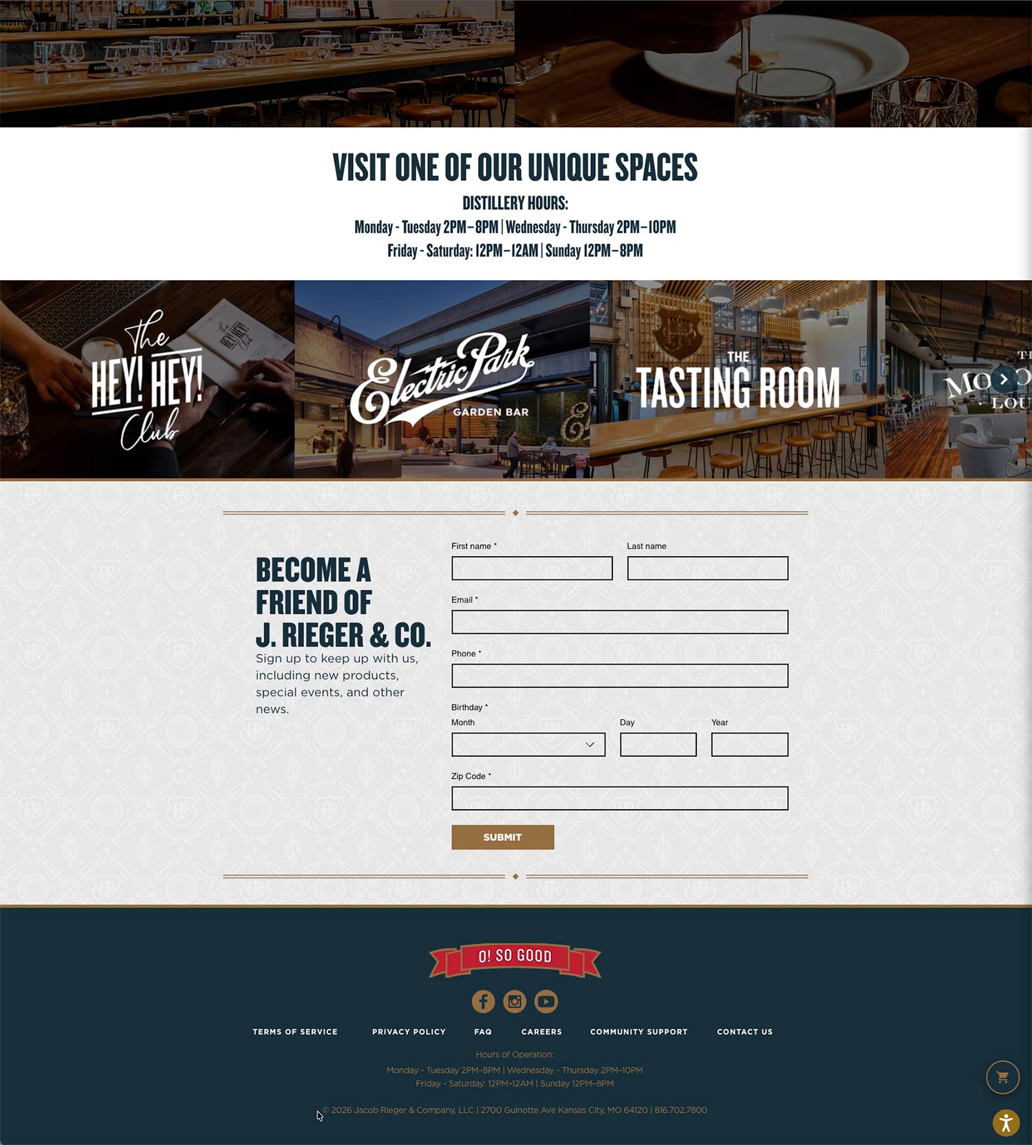 J. Rieger & Co. — Automated Seasonal Hours